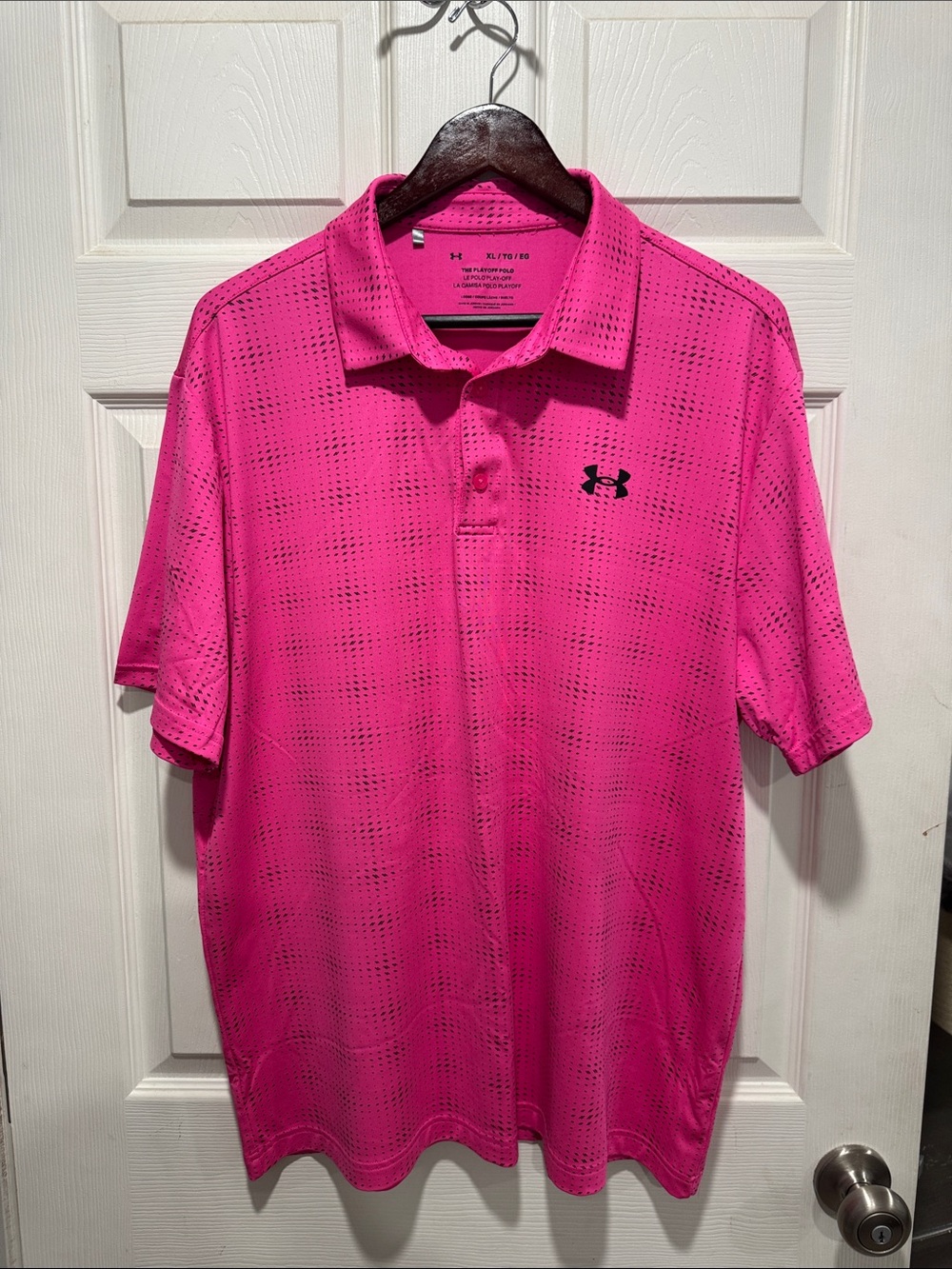 Under Armour Men's Hot Pink Performance Polo